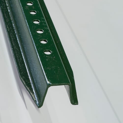 Green U-Channel Sign Post
